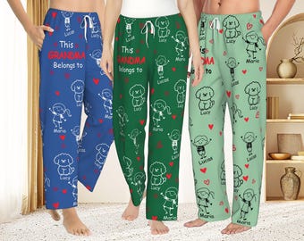 Personalisierte diese Oma gehört zu Pyjamas Hosen, individuelle Geschenke für Oma / Nana / Mutter