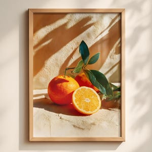 Orange Obst Wand Kunst Druck - Mediterrane Dekoration, Haus Dekoration, Mediterrane Dekoration, Food Poster, Fine Art Print