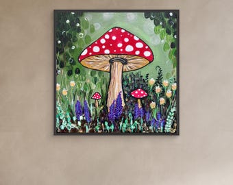 Wydruk na płótnie „Woodland”: Fantazyjna sztuka leśna, matowe wykończenie