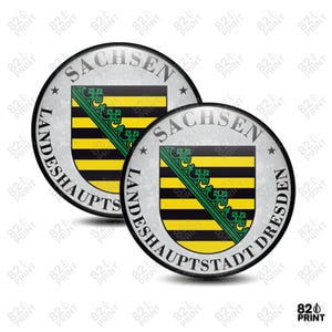 thumbnail image 2 of 2x License Plate Sticker For Rhineland-Palatinate (Germany) – Kennzeichenaufkleber 2 of 3