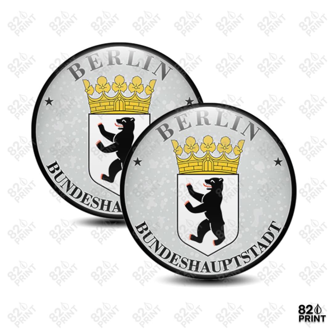 3D Gel Registration Stickers Berlin All Regions and Districts 2pcs ...