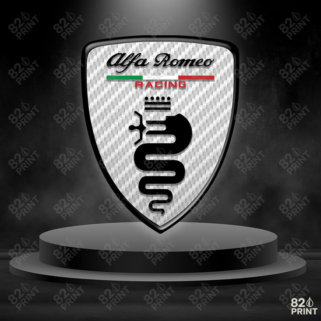 Custom Alfa Romeo Stickers | 2pcs Side Badge Emblem Decals | Fender ...