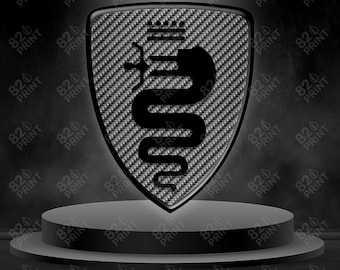 Custom Alfa Romeo Stickers | 2pcs Side Badge Emblem Decals | Fender Logo | Multiple Designs