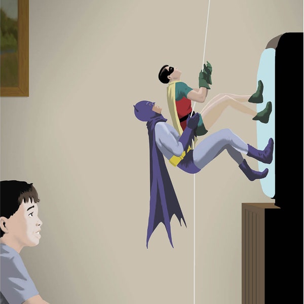 Same Bat-Time, Same Bat-Channel Digital Art Print