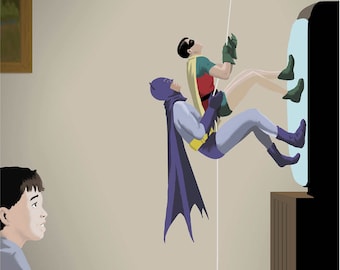 Same Bat-Time, Same Bat-Channel Digital Art Print
