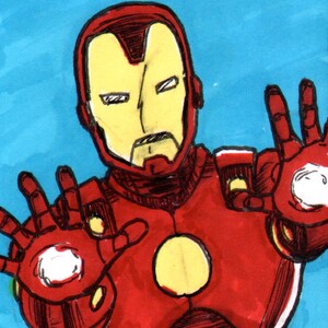 Iron Man Sketch Card - ORIGINAL ART