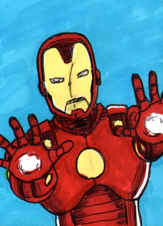 How to Draw Iron Man Easy Steps | TikTok