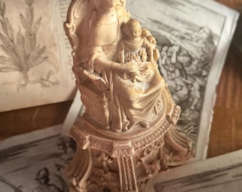 Rare Mid-Victorian G. Franchi Figure of Queen Victoria & Princess Victoria | Published October 1, 1848 | London