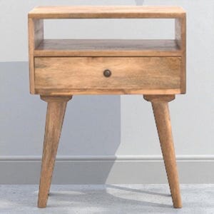Modern Nightstand With Open Slot