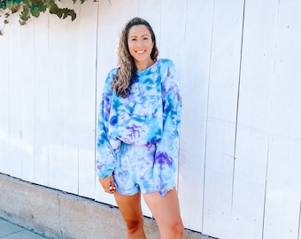 Tie Dye SET (Sweatshirt & Shorts)