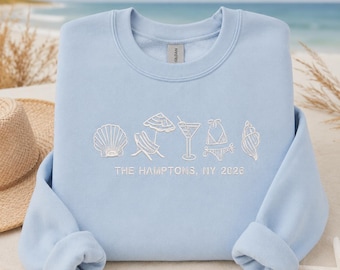 Custom Beach Bachelorette Shirt, Bridesmaid Beach Crewneck, Personalized Bach Party Sweatshirt, Beach Girls Trip Pullover Gift.