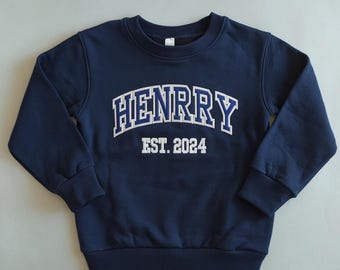 Sudadera infantil bordada personalizada, regalo para baby shower.