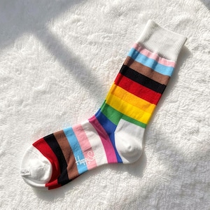 Calcetines con estampado retro: mezcla de algodón colorida, un regalo original
