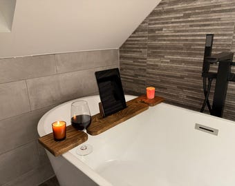 Rustic Reclaimed Wood Bath Caddy