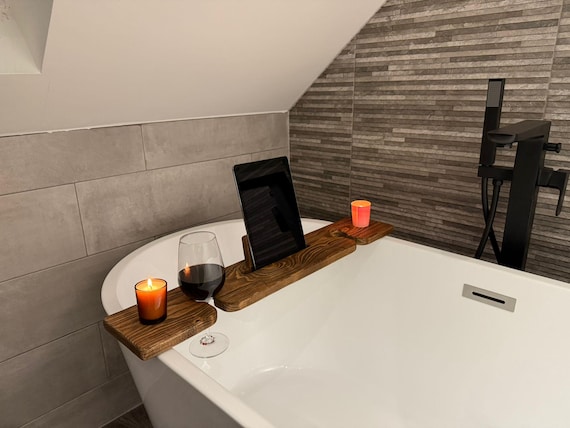 Rustic Reclaimed Wood Bath Caddy