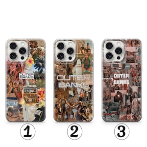 Outer Banks Inspired Phone Case POGUE Life Beach Vibes Summer Adventure Aesthetic iPhone & Samsung Case Collage Outer Banks Phone Case 1
