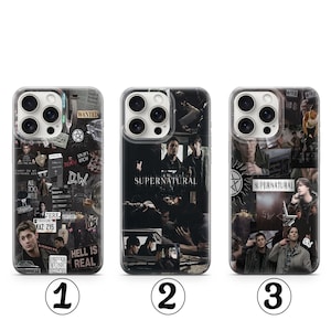 Supernatural Collage Phone Case Sam & Dean Winchester KAZ 2Y5 FBI Highway to Hell TV Show Fan Gift Supernatural Phone Case 1