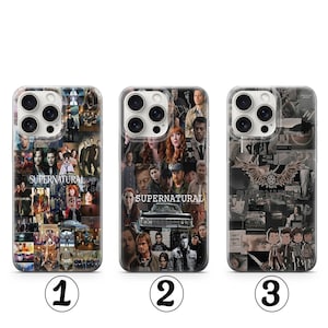 Supernatural Collage Phone Case Sam & Dean Winchester KAZ 2Y5 FBI Highway to Hell TV Show Fan Gift Supernatural Phone Case 2