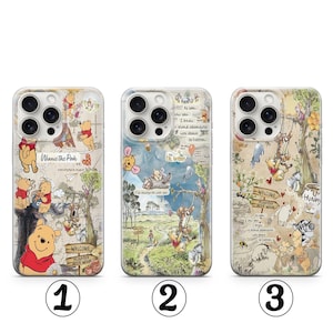 Winnie the Pooh Phone Case  Cute Winnie the Pooh Phone Case Cute Character Case Disney Aesthetic iPhone & Samsung Case Winnie The Poog Case1