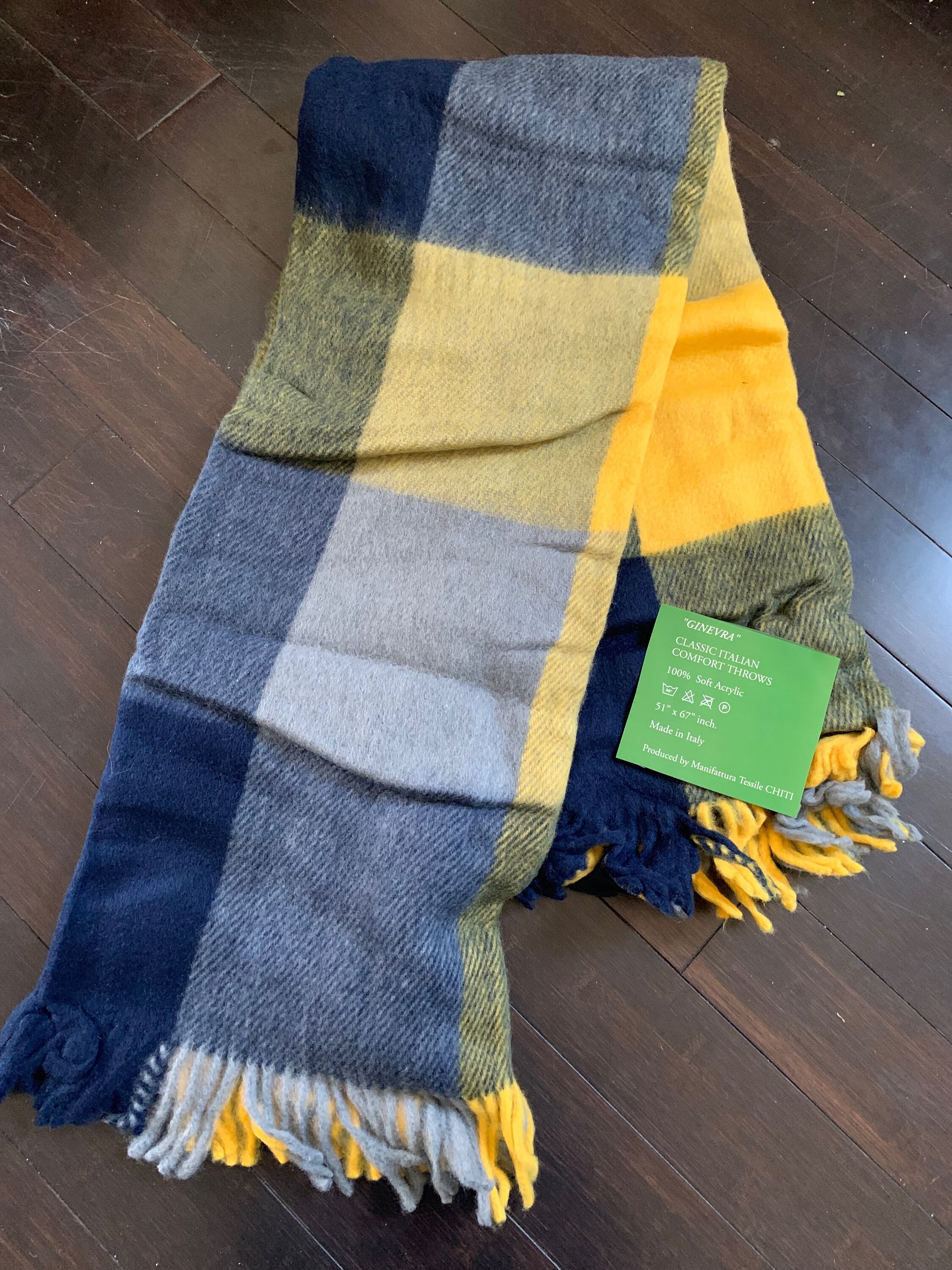 Tessilechiti plaid throw hotsell