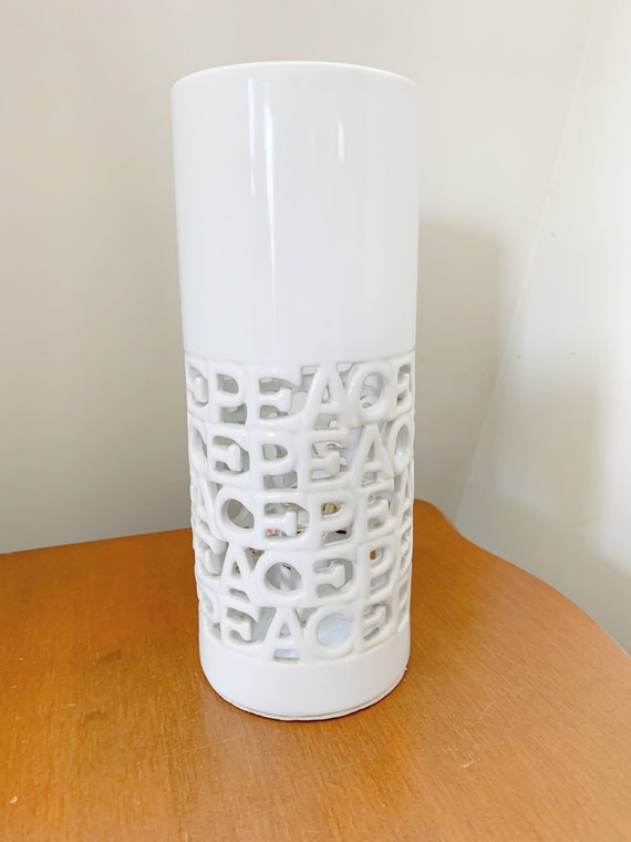 White Ceramic Torchiere Table Lamp with Wendy Ceramic Table Lamp White | Black
