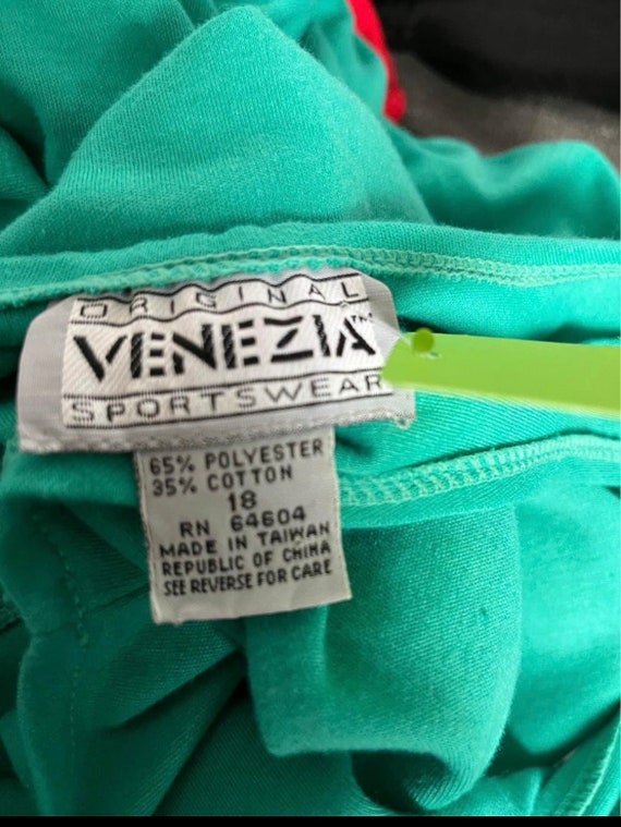 Original Venezia Sportswear Green Dress-Size 18 - image 2