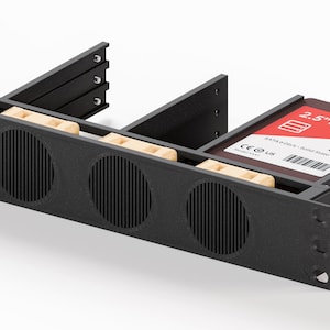 10&quot; Rack Minirack 1U 6xSATA SSD holder with active cooling