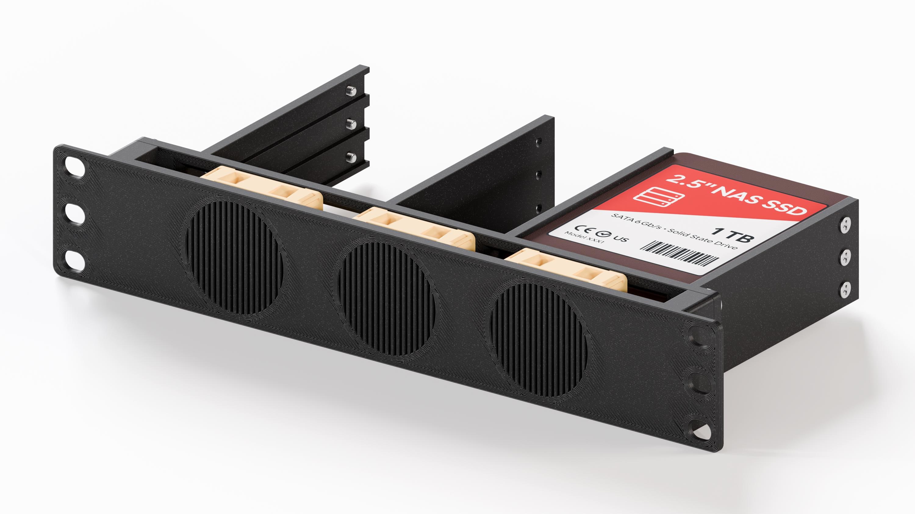 10 Inch Rack Minirack: 1U 6xsata SSD Holder With Active Cooling - Etsy