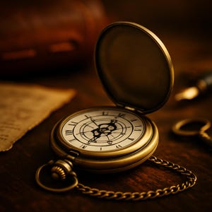 Antique Pocket Watch | Vintage Cosplay Costume Watch | Collectible Steampunk Accessory | Classic Pendant Watch Gift