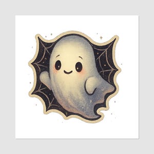 Temporary Tattoos Halloween Ghost – Cute Spooky Tattoos for Kids – Trick or Treat Party Favor – Halloween Body Stickers