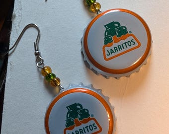 Pendientes de tapa de botella de Jarritos