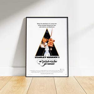 Clockwork Orange Poster, Movie Poster Wall Art Print, Stanley Kubrick Film Poster, Alex DeLarge Artwork, Classic Cinema Decor, Gift for All