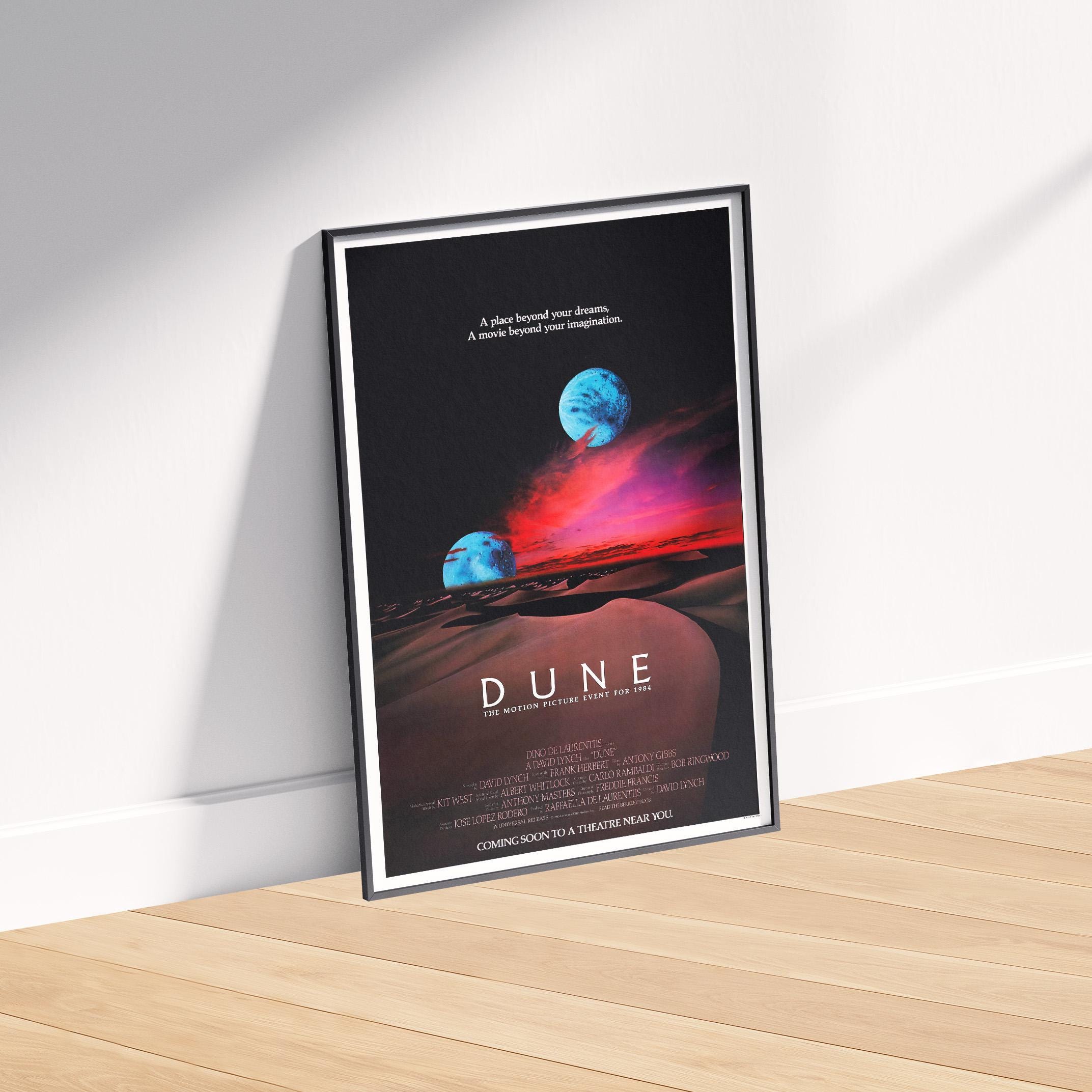 Dune 1984 Movie Poster, Sci Fi Wall Art, David Lynch Film Print ...