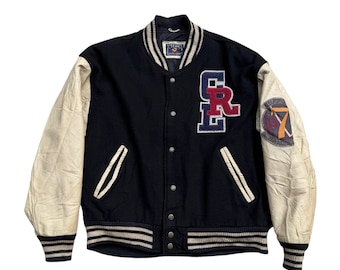 Chaps Vintage 1979 Ralph Lauren Leather Varsity Jacket