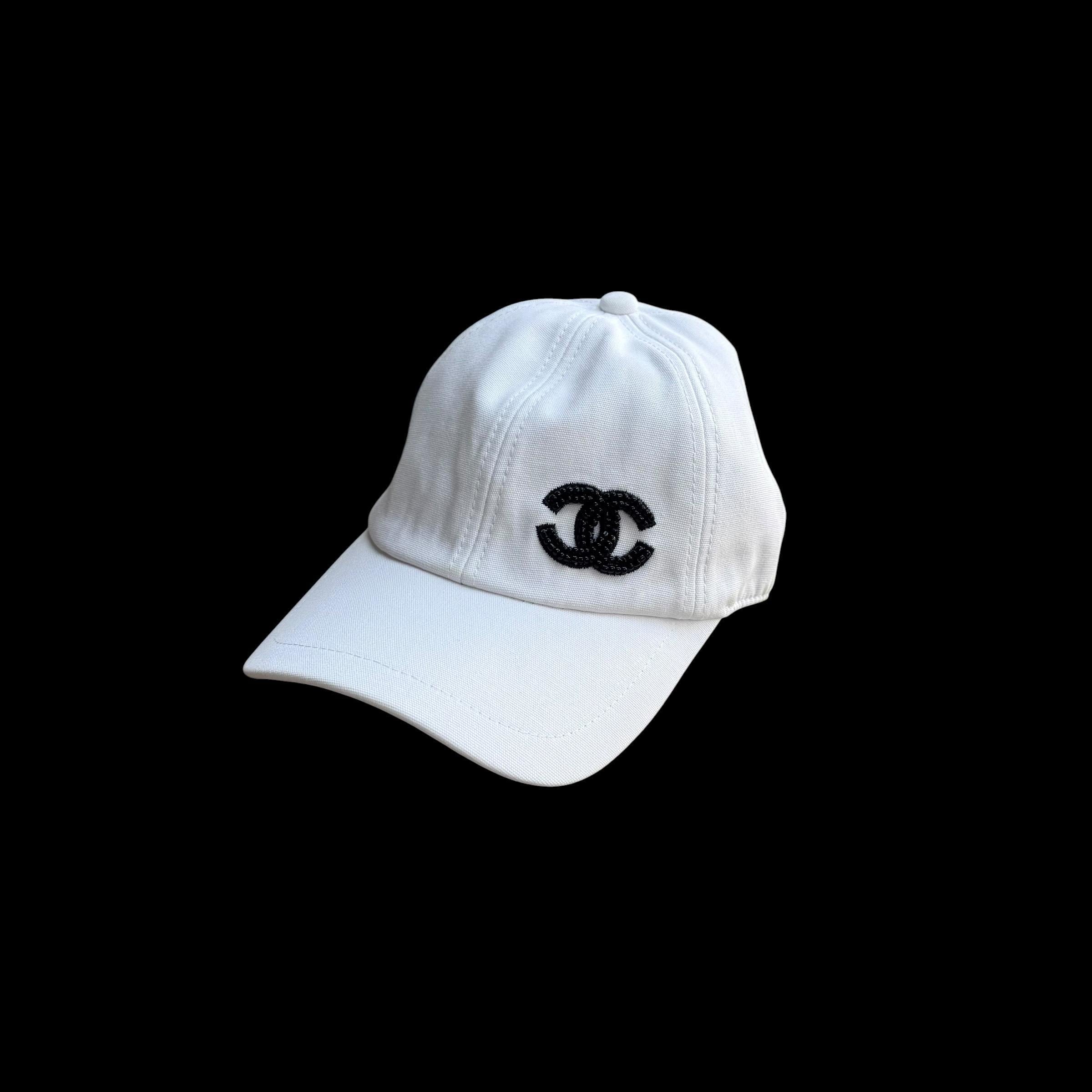 Chanel Canvas CC Logo Cap - Etsy
