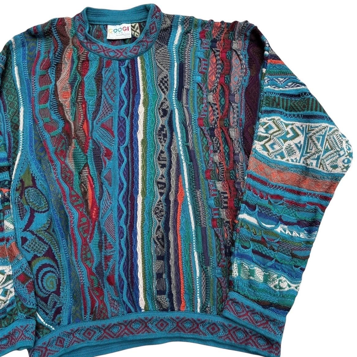 Vintage Coogi 3d Knit Sweater - Etsy Israel
