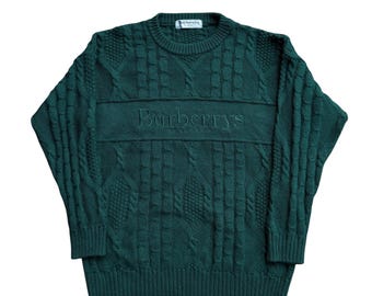 Sudadera vintage de lana de Burberry