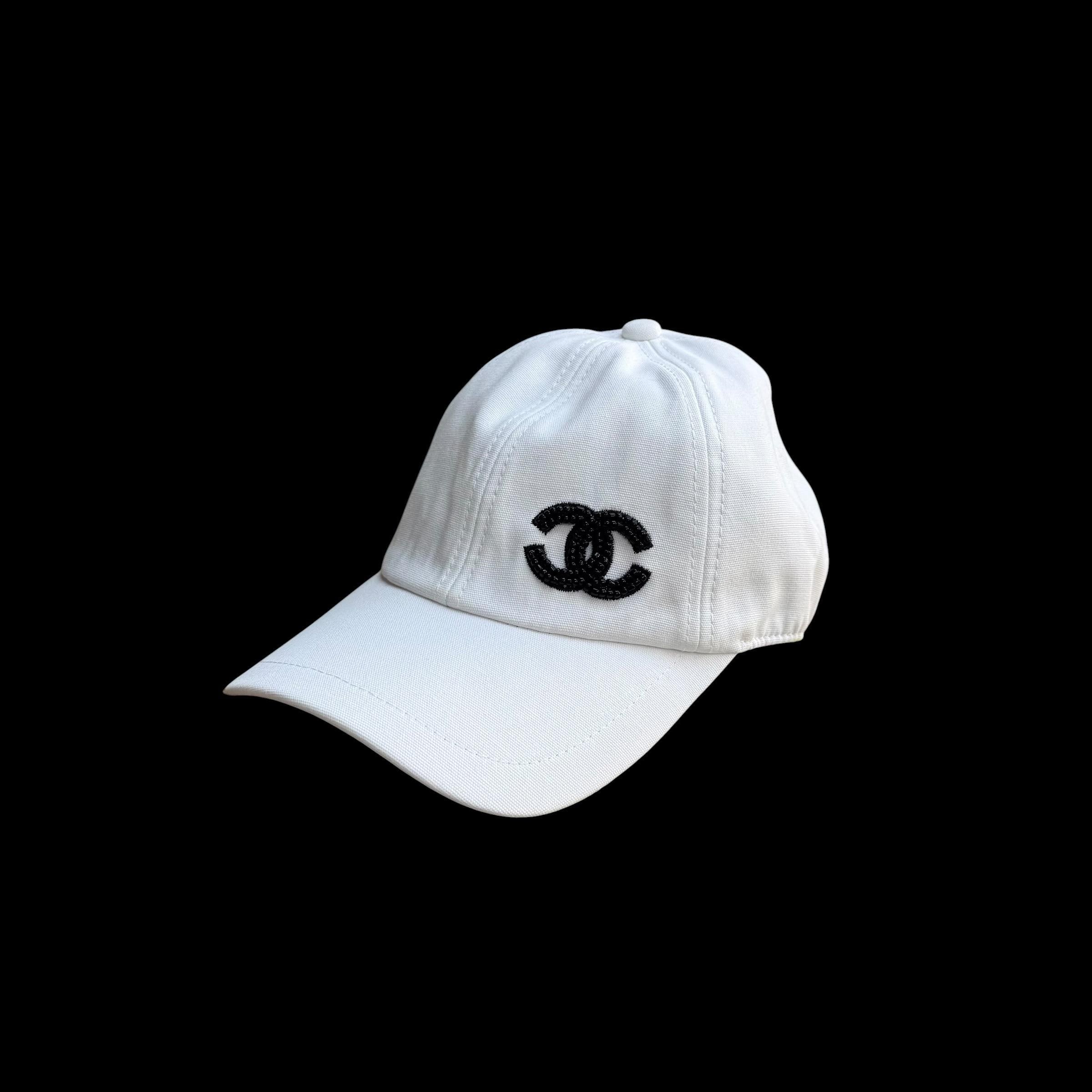 Chanel Canvas CC Logo Cap - Etsy