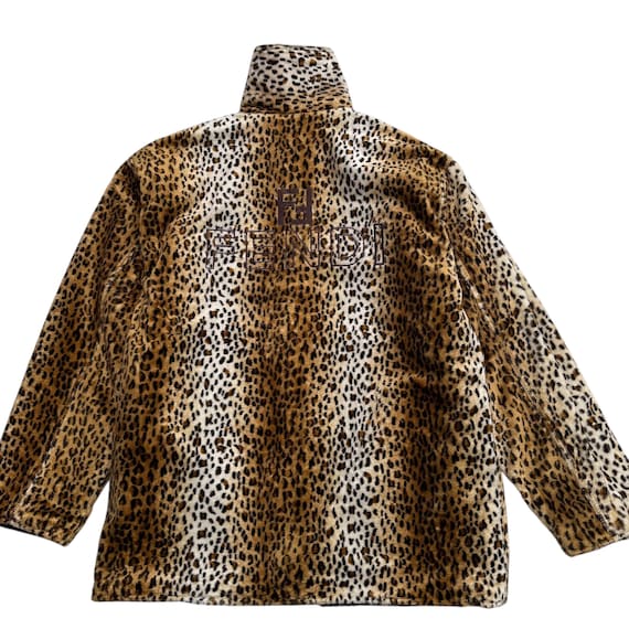 Vintage Fendi Leopard Reversible Jacket - Etsy