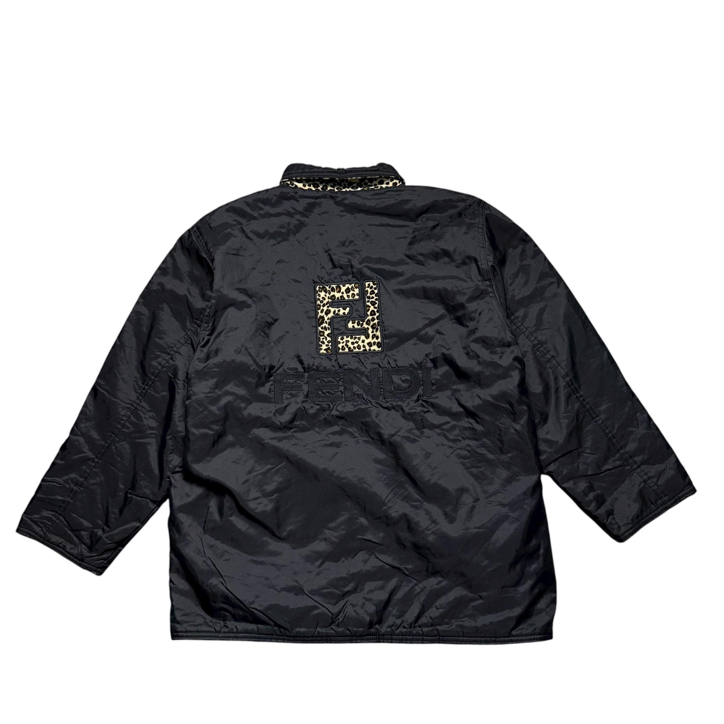 FENDI (フェンディ) レオパード柄ジャケット ブラウン サイズ:36
