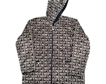 Vintage Fendi Zucca Velvet Reversible Jacket