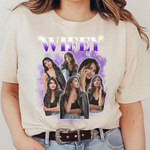 Personalized bootleg Shirt, 90s Bootleg shirt, Retro bootleg, Custom Girlfriend Vintage Washed Shirt, Personalized Photo, Gift for boyfriend image 3