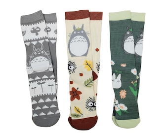 Totoro Cotton Crew Socks, Studio Ghibli Anime Socks