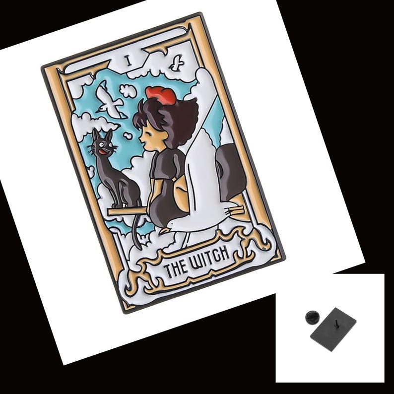Studio Ghibli Tarot Emaljnålar Set: Totoro, Spirited Away, Prinsessan Mononoke bild 5