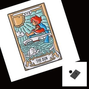 Studio Ghibli Tarot Emaljnålar Set: Totoro, Spirited Away, Prinsessan Mononoke bild 9