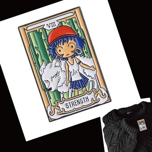 Studio Ghibli Tarot Emaljnålar Set: Totoro, Spirited Away, Prinsessan Mononoke bild 4