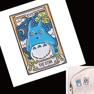Studio Ghibli Tarot Emaljnålar Set: Totoro, Spirited Away, Prinsessan Mononoke bild 3