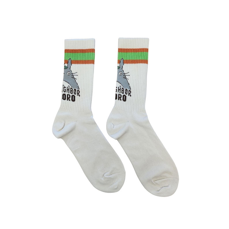Jolies chaussettes en coton mon voisin Totoro, chaussettes sur le thème du Studio Ghibli, cadeau sport pour les amateurs de Totoro image 1