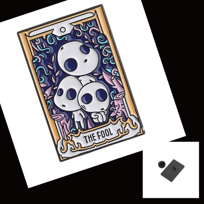 Studio Ghibli Tarot Emaljnålar Set: Totoro, Spirited Away, Prinsessan Mononoke bild 10