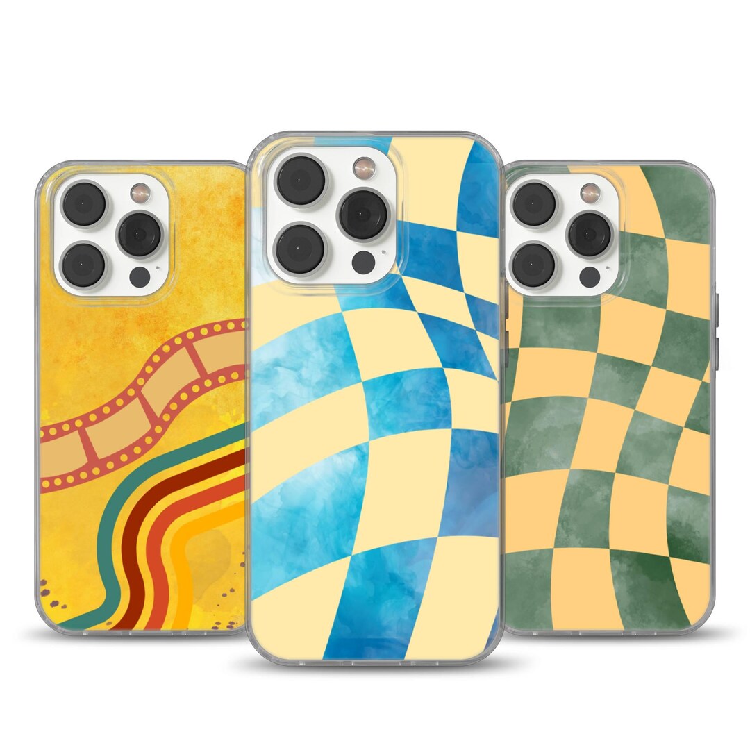 Abstract Art Kurved Shapes Phone Case: Iphone, Samsung, Pixel - Etsy